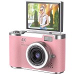 Serreha 4K Dijital Kamera LK007 8x Zoom, Otomatik Odaklama ve Ccd Sensörü ile – Kompakt Vlog Kamerası (Sd Kart- Kart Okuyucu Hediye)