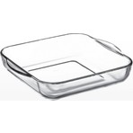 Paşabahçe Kare Tepsi Cam 316*282 Mm Şeffaf Yerli Üretim 28 cm x 28 cm Özellikli