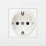 Viko Karre Beyaz Topraklı Priz 1 Adet Elektrik Prizi Modern Tasarım Özellikli