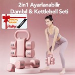 Relaxus Ayarlanabilir Modüler Kettlebell ve Dambıl Seti 5 kg Ev Fitness ve Güç Antrenman Direnç Lastiği Hediye
