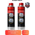 Kraftech Yeni Nesil Premium I Buharlı Far Temizleme Sıvısı Ve Parlatma Solüsyonu I Kloroform Uyumlu 2 X 250gr