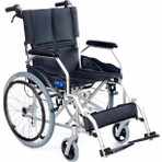 Comfort Plus KY863LAJ-A20 Alüminyum Özellikli Refakatçı Frenli Tekerlekli Sandalye Katlanabilir 12 inç Tekerlek
