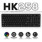 Hawk Gaming Chair HK258 Membrane LCD Rgb Kablosuz/bluetooth Siyah Full Türkçe Gaming Oyuncu Klavye