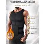 Ankaflex Vücut Şekillendirici Termoform Yelek Kolsuz Siyah Erkek Spor Korsesi Fermuarlı Hızlı Kuruyan Kumaş