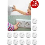 Ketbox 12 Adet Priz Kapatıcı | Çocuk Güvenlik Priz Kilidi | Bebek & Çocuk Priz Koruyucu