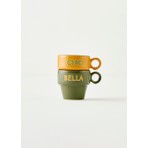 Bella Maison Line Espresso 2'li Set Hardal-Yeşil (105 cc)
