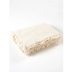 Tiny Lamb Brighton %100 Pamuk 4 Katlı Saçaklı Krem Renk Müslin Battaniye 100x120cm Pamuksu Yumuşaklıkta %100 Pamuk Müslin Battaniye