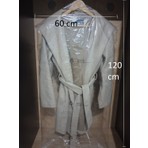 Yiğit Ticaret 15'li Askılı Elbise Kaban Mont Ceket Naylon Poşeti 60 x 120 cm Şeffaf Koruma Kılıfı