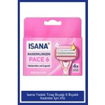 Isana Yedek Tıraş Bıçağı Bayanlar Için, 6 Bıçaklı 4'lü