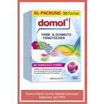 Domol Beyaz Renk Ayırıcı Mendil - 50 Adet, Tek Katlı, Çamaşır Makinesi Kullanımı İçin