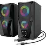 Mikado MD-336 2.0 6 Watt RGB Multimedya USB Speaker Siyah