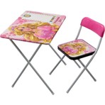 Beren Oyuncak Modern Tasarımlı Ders Çalışma Masası + Sandalye Pembe Renkli Kız Çocuk İçin