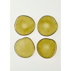 Bella Maison 4'lü Geo Pasta Tabağı Yeşil 21 cm Elde Temizlenebilir Estetik Desen