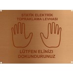 Uzunoğlu Bakır Statik Elektrik Bakır Topraklama Levhası Çft El Yatay 200X250X1MM