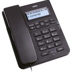Karel TM-145 Siyah Masaüstü Telefon Ergonomik Tasarım ve LCD Ekran ile Kullanım Kolaylığı