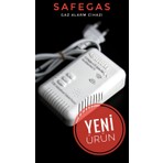 Safegas Sg-03 Doğalgaz ve Lpg Alarm Dedektörü Güvenli Gaz Sensörü Yerli ve Milli Üretim Gazmer Onaylı Ce Belgeli