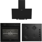 Arçelik Ankastre Siyah Cam Set (Afc  121 Sr -Ocd T 601 Esr -Ade 603 Sr)