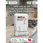 Safegaz Safegas Doğalgaz ve Lpg Gaz Alarm Cihazı ve Dedektörü – Ce Belgeli, Yüksek Hassasiyetli