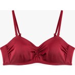 Koton Kalp Yaka Drape Detaylı Straplez Bikini Üstü