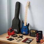 Midex CEG-30BL Amfili Full 1/4 30 İnç Elektro Gitar Seti Blue Black