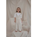 Oh La La Koala Krem Childhood Velvet Çocuk Salopet Tulum
