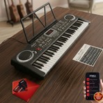 Midex PS-1500BK 61 Tuşlu Org Siyah Renkli Başlangıç İçin 100 Ses 100 Ritim Özellikli