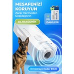 Sonik Ultrasonik Köpek Kovucu 10m Etkili Uyarıcı Cihaz, Pil Dahil, Zarar Vermeden Uzaklaştırır