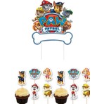Parti Show Paw Patrol Pasta Süsü ve Cake Topper Kürdan Seti