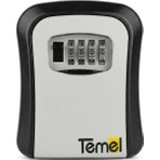 Temel Metal Şifreli Anahtar Kutusu, Duvara Montajlı, Kapaklı Dış Mekân Anahtar Saklama Kasası