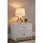 Noiss Home Decor Spring Modern Tasarım 2 Çekmeceli Beyaz Komodin