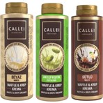Callei 3'lü Waffle Sos 300 gr Avantaj Paketi Sütlü Çikolata Beyaz Çikolata Antep Fıstık
