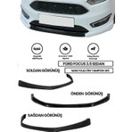Ford Focus 3.5 2015-2018 Uyumlu Boyasız Mat Siyah Ön Ek Plastik