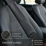 Valente Lusso Emniyet Kemer Pedi 2 Adet Cırtlı | Emniyet Kemer Kılıfı | Omuz ve Boyun Koruyucu