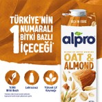 Alpro Yulaf Badem Sütü 1 L Vegan Laktozsuz Bitkisel Bazlı