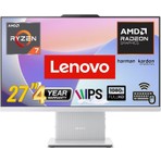 Lenovo ıdeacentre Aıo 27ARR9 Amd Ryzen 7-7735HS 16GB 512GB SSD Windows 11 Pro  27" Fhd All In One Bilgisayar Snertech
