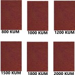 Su Zımparası, Yumuşak Kağıt, Yüksek Kalite 23X28 cm 800,1000,1200,1500,1800,2000 Kum 6 Parça