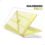 Z-Mobile Apple Macbook Neo 13 Inç A3404 Uyumlu Kapak Kılıf Şeffaf Parlak Premium Tam Koruma Koruyucu Kapak