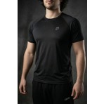 Liber File Nefes Alan Tişört - Erkek Siyah Mesh Sporcu Antrenman T-Shirt
