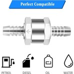 Otovadim Çekvalf 8mm Mazot Benzin Akaryakıt Alüminyum Çek Valf 8mm Check Valve 8mm