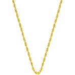 Bilezikci Unisex 14 Ayar Altın Halat Burgu Zincir 70 cm