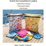 Yorni 2 Adet, 36x30cm Summer ve 36x30cm Family Desen, Sıvı Geçirmeyen Çok Amaçlı Çanta, Ekonomik Set, Yıkanabilir