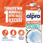 Alpro Şekersiz Hindistan Cevizi Sütü 1 L Vegan Laktozsuz Bitkisel Bazlı