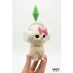 Muffy Stvdio 15 cm Sims Plumbob Kristalli Kulaklıklı Kedi Figürü - Dans Eden Kedi Masa Üstü Dekorasyon