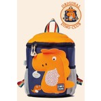 Nioni Unisex Çocuk Sırt Çantası Turuncu Dinazor Figürlü Orta Boy 0-15 L Kapasite