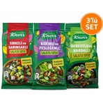 Knorr Üçlü Set Salata Sosu 120 gr Akdeniz ve İtalyan Aromalı Pratik Kullanım