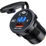 Somay Store Pano Tip Marin Voltmetreli USB 3.0 + Type-C Soketi 12-24V Çerçevesiz Kullanım Amacı