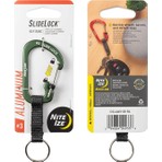 Nite Ize Slidelock Keyring Alüminyum Karabiner #3 -Yeşil
