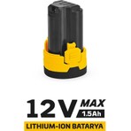 Sgs 5148 Yedek Akü Batarya 12V 1.5AH Şarjlı Li-on Özellikleri ile Güçlü Performans