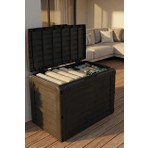 140 Lt Sandık Bahçe Balkon Kiler Depolama Sandığı Su Geçirmez, Dayanıklı Plastik Organizer