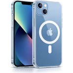 iPhone 13 Uyumlu Şeffaf Magsafe Kılıf Sararmaz, Darbe Emici